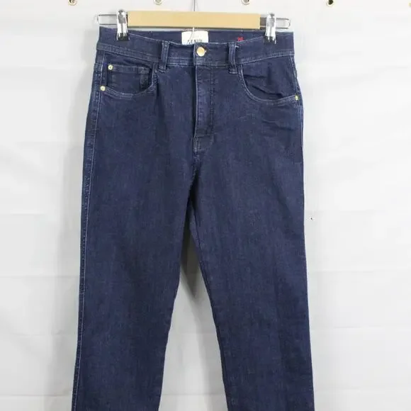 Sezane Jeans Womens 29 Brut Sexy Straight Slim Blue Quiet Luxury Minimalist - Picture 4 of 16